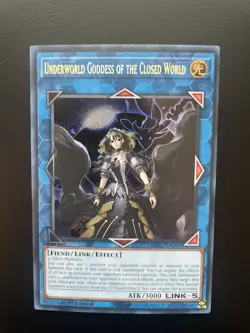 Yugioh Underworld Goddess Of The Closed World RA02-EN045 Secret Rare 1st Ed NM - Image 3