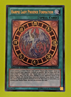 Yu-Gi-Oh Harpie Lady Phoenix Formation Limited Edition Ultra Rare LC04-EN002 Nm - Image 1