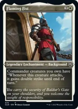Flaming Fist (Etched Foil) -Foil Near Mint MTG - Image 1
