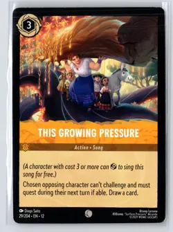 This Growing Pressure #29/204 Wilds Unknown Disney Lorcana - Image 1