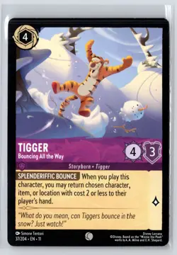 Tigger #37/204 Winterspell Disney Lorcana - Image 1