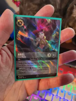 Disney Lorcana Ursula's Return ARIEL Sonic Warrior Enchanted Foil #220/204 - Image 1