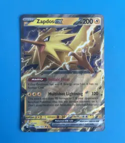 Moltres EX 145/165 Scarlet & Violet Ultra Rare NM Pokemon TCG Card - Image 1