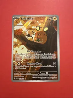 Dedenne Full Art Holo Pokemon Card POR 093/088 HP 70 Thunder Shock Basic - Image 1