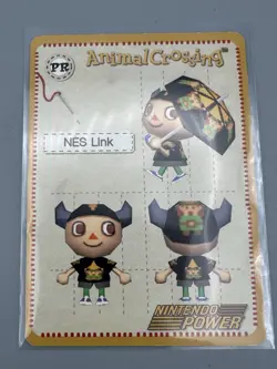 Nintendo Animal Crossing Game E-Reader NES Link Design Card Promo 2002 NM - Image 1