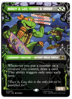 Mikey & Leo, Chaos & Order (Showcase) TMT 247 Magic: The Gathering R NM - Image 1