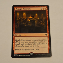 Wizards of the Coast MTG Disrupt Decorum MKC #0151 Rare Red EN - Image 1
