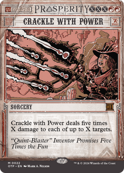 Crackle with Power [Outlaws of Thunder Junction: Breaking News] Near Mint 1x - Image 1