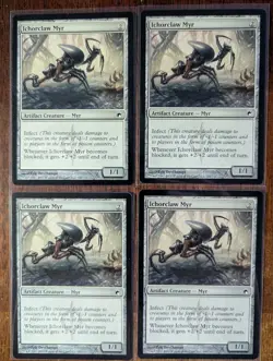 MtG 4x Ichorclaw Myr NM SoM - Image 1
