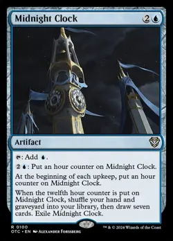 MTG Midnight Clock ** Outlaws of Thunder Junction Commander ** English - Image 1