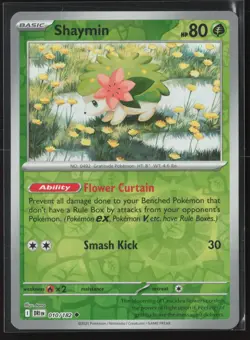 Shaymin Uncommon SV10: Destined Rivals 010/182 NM Pokemon Card Reverse Holo - Image 1