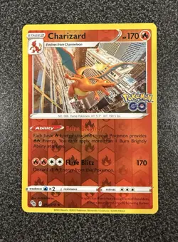 Charizard 010/078 Reverse Holo Pokemon GO - Pokemon Card - NM - Image 1