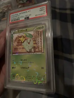 3 Pokemon TCG PSA 9 Graded Cards M Gardevoir EX, Roark and Chikorita - Image 3
