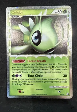 Celebi 92/102 Triumphant Holo LP 🔥 Pokemon Ultra Rare - Image 1