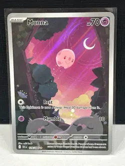 Pokemon - Munna 116/086 Illustration Rare Holo - SV: Black Bolt - NM - Image 1