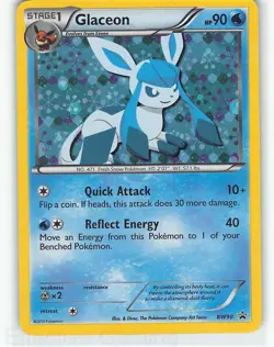 Glaceon BW90 Holo Promo Black And White Promo Pokemon LP Team - Image 1