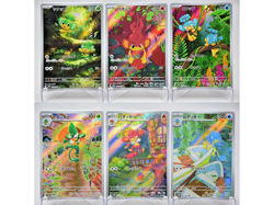 Pansage Pansear Panpour Evolution Line AR Set － Japanese Pokemon Cards SV11B - Image 1
