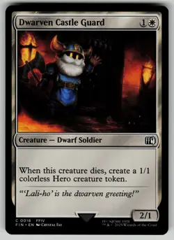 Dwarven Castle Guard 18 MTG regular FINAL FANTASY - Image 1