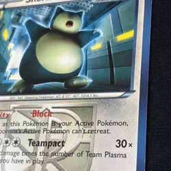 2012 Pokemon Snorlax Team Plasma 101/135 Plasma Storm Regular - Image 2