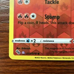 Numel (Peelable Ditto) 013/078 Pokemon GO Reverse Holo NM/M - Image 2