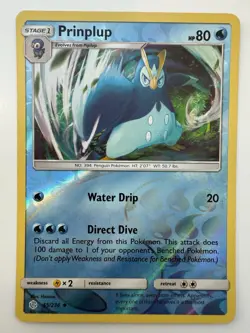 Prinplup Reverse Holo - Cosmic Eclipse Near Mint Pokemon TCG - Image 1