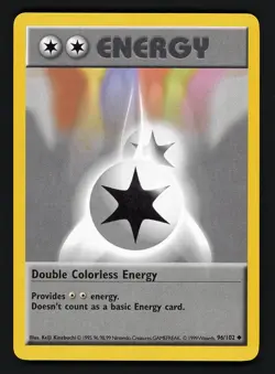 Double Colorless Energy NM 96/102 - Base Set Shadowless - Pokemon 1999 - Image 1