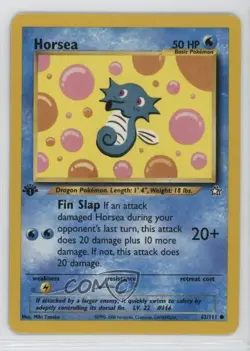 Horsea 1st Ed. Pokemon Neo Genesis #62 2000 - Image 1
