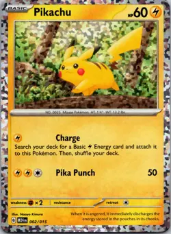 Pikachu 002/015 Holo Promo McDonald's Promos 2024 Pokemon Near Mint - Image 1