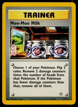 Pokemon Card Moo-Moo Milk 101/111 Neo Genesis Common - Image 1