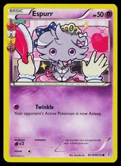 Pokemon Card Espurr RC14/RC32 Generations Radiant Collection Common - Image 1