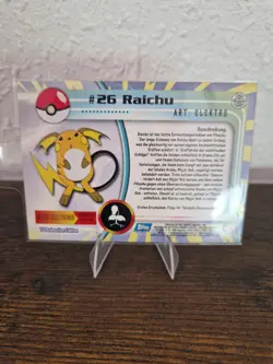 Pokemon Topps TV Animation Edition #26 Raichu Deutsch Played Vintage Karte - Image 2