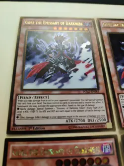 4x Gorz The Emissary Of Darkness PGL2-EN081 Ultra Rare 1st Ed/Unlimited NM - Image 2