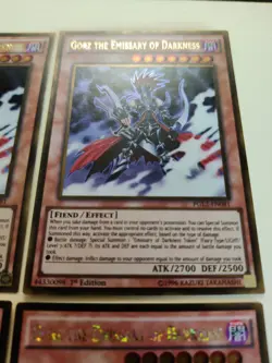 4x Gorz The Emissary Of Darkness PGL2-EN081 Ultra Rare 1st Ed/Unlimited NM - Image 3