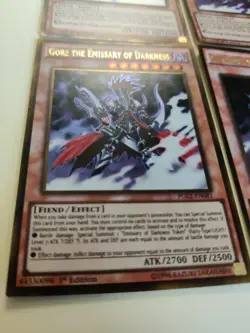 4x Gorz The Emissary Of Darkness PGL2-EN081 Ultra Rare 1st Ed/Unlimited NM - Image 4