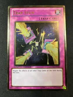 Yu-Gi-Oh! Trap Stun (NM) GLD4-EN050 Gold Series 4 Gold Rare - Image 1