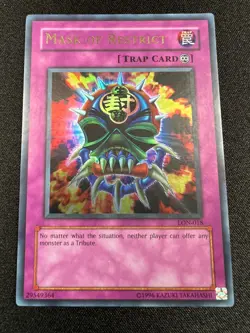 Yu-Gi-Oh! Mask of Restrict (NM) LON-018 Labyrinth of Nightmare Unlimited - Image 1