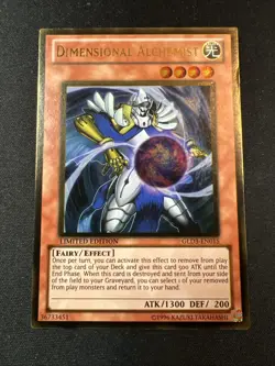 Yu-Gi-Oh! Dimensional Alchemist (LP) GLD3-EN015 Gold Series 3 Gold Rare - Image 1