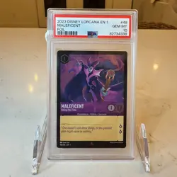 Disney Lorcana Maleficent Biding Her Time 48/204 *FOIL* Rare PSA 10 GEM MINT - Image 1