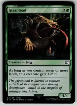 Gigantoad 187 MTG regular FINAL FANTASY - Image 1