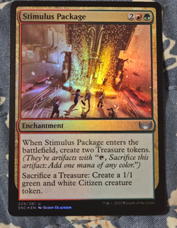 Stimulus Package FOIL Streets of New Capenna MTG Magic - Image 1