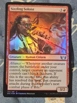 Sizzling Soloist FOIL Streets of New Capenna MTG Magic - Image 1