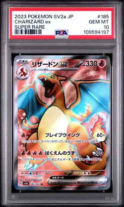 Charizard EX SR PSA 10 Japanese Pokemon 151 SV2a 201 165 Holo Rare Scarlet Set - Image 1