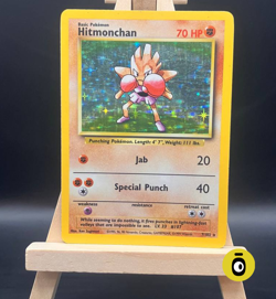 POKEMON - HITMONCHAN HOLO RARE 7/102 - Set Base - ENG - COND. PLAYED - Vintage - Image 1