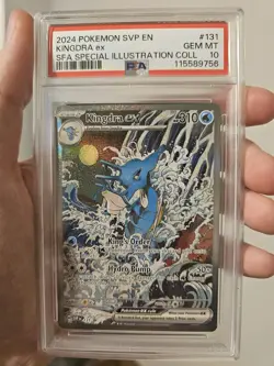 2024 POKEMON SVP EN-SV BLACK STAR PROMO #131 KINGDRA EX PSA 10 - Image 1