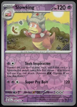 Slowking 58/142 Uncommon Stellar Crown Pokemon Reverse Holo Near Mint - Image 1