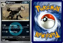 Mightyena (Energy Symbol Pattern) 129/217 Ascended Heroes Pokemon Rev Holo NM - Image 3