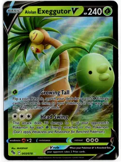 Pokemon - Pokemon Go Alolan Exeggutor V 005/078 NM - Image 1