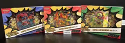 New Pokemon TCG Ascended Heroes EX Box 3 Pack Emboar Meganium Feraligatr - Image 1