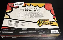 New Pokemon TCG Ascended Heroes EX Box 3 Pack Emboar Meganium Feraligatr - Image 5