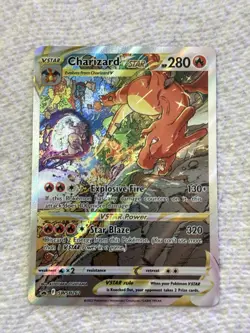 Pokemon TCG Charizard VSTAR SWSH262 Sword & Shield Promo Holo Card LP Condition - Image 1